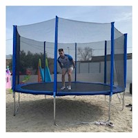 Trampolin Infantil 305X253CM con Malla para Juegos en Casa de Alta Resistencia